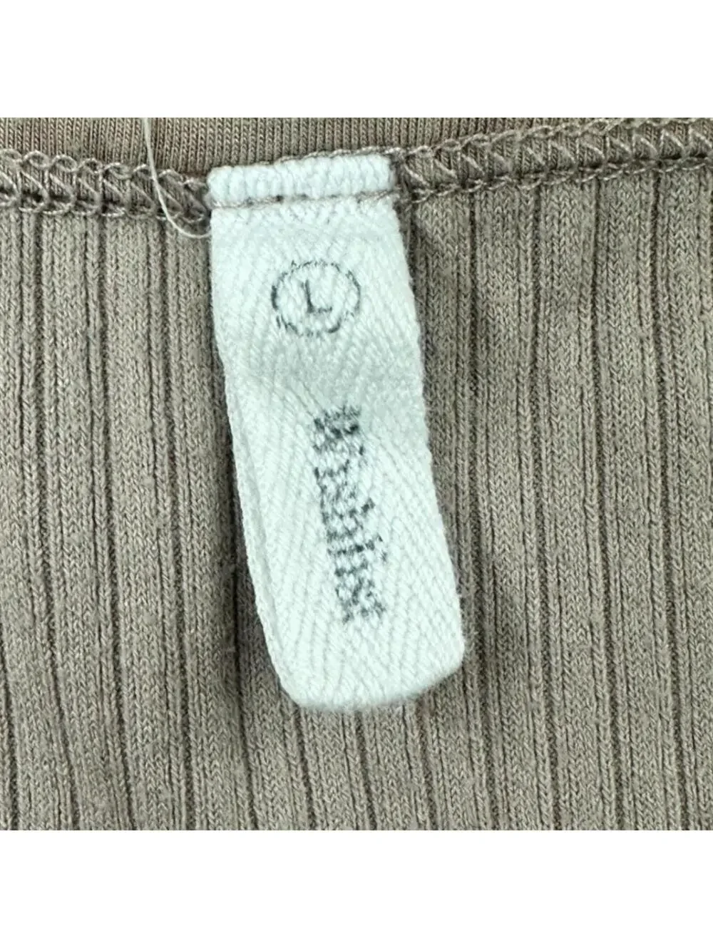 Wishlist Ribbed Tan/Cream Tank Top Casual Minimalist Sporty